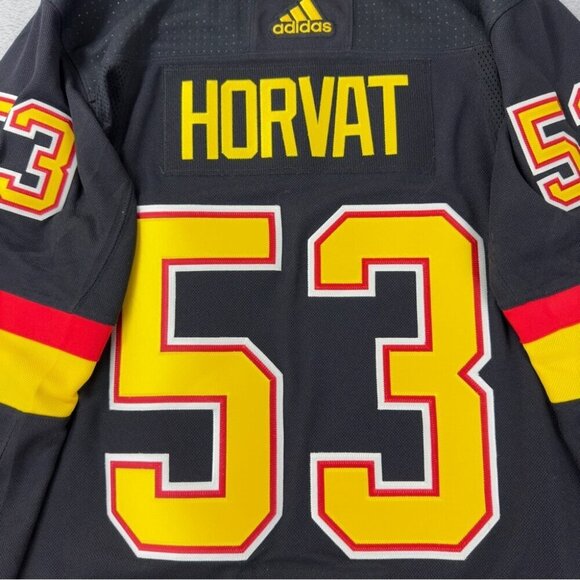 Adidas Vancouver Canucks Hockey Jersey Black Men's Size 46 - Picture 10 of 15